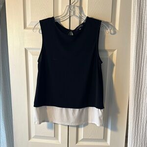 The Limited Black and White Sleeveless Top